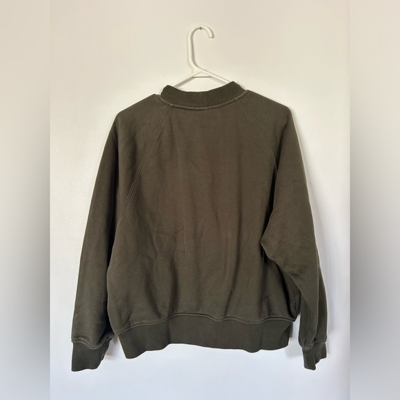 Pajar ATLIN WOMEN'S OVERSIZED FIT CREW SWEATSHIRT Size S Olive - Picture 9 of 9